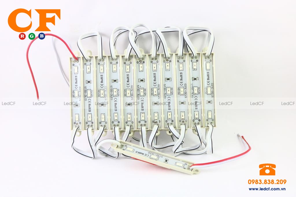 Text bóng LED HẮT 3b 5730 các màu và đấu nối mạch led vẫy 4U