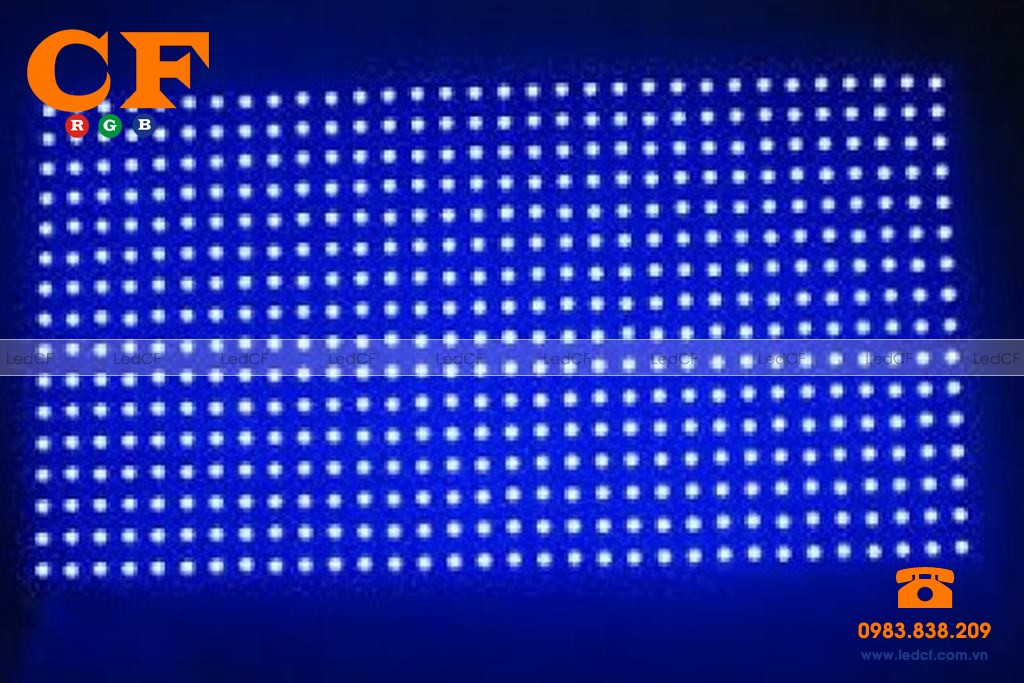 Led ma trận màu xanh dương