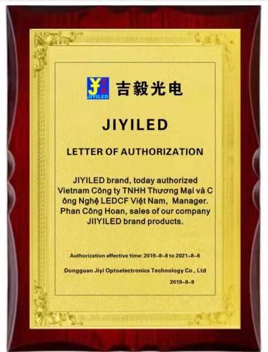 LEDCF Việt Nam trở thành đại lý cấp 1 hãng Led JIYI tại Việt Nam
